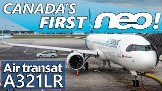 Flying Canada's First NEO! Air Transat A321LR Calgary to Montreal