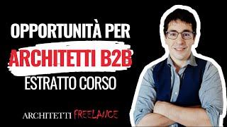 Opportunità per architetti, designer e studi tecnici nel settore B2B