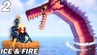 Je combats les monstrueux serpents de mer ! Minecraft Ice & Fire EP2