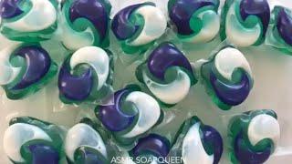 Tide Pod cutting and popping- Mixing like art ASMR