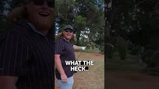 Massive Tree Branch Falls During Golf Shot 