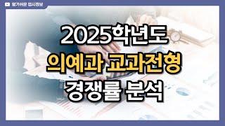 2025학년도 의예과 교과전형 경쟁률 분석