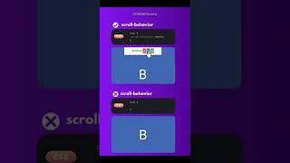 CSS Scroll Behavior Property  #css #csstips #shorts