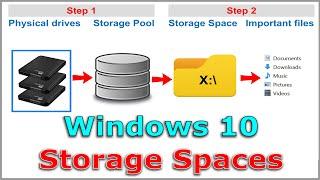 Windows 10 Storage Spaces (RAID) // Easy step by step guide