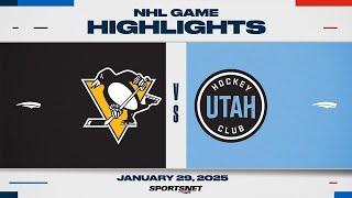 NHL Highlights | Penguins vs. Utah HC - January 29, 2025