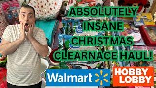 ABSOLUTELY INSANE CHRISTMAS CLEARANCE HAUL! ~ WALMART / HOBBY LOBBY ~ UP TO 90% OFF FINDS!!!