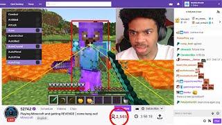 I caught a streamer HACKING on my Minecraft server LIVE..