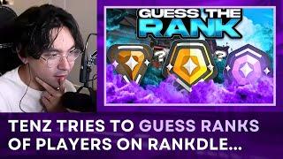 TenZ Tries To Guess Valorant Players' Ranks On Rankdle