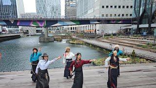 London Canary Wharf . Watch full video Gorshe Dance on London ney.