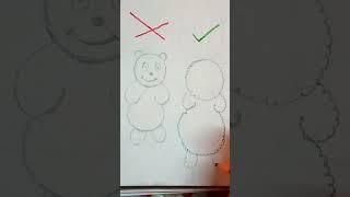 Teddy bear drawing|#shorts|#creative|#art