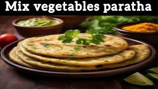 Healthy & Tasty Breakfast Recipe | Vegetables Paratha With Anardana Chutney | RR Daily Cooking |