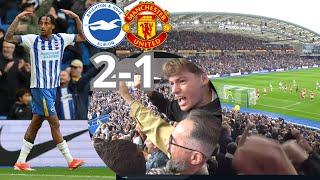 BRIGHTON Beat MANCHESTER UNITED 95th minute winner | BRIGHTON 2-1 MANCHESTER UNITED | MATCHDAY VLOG