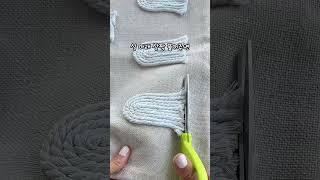 힙한 유령 커버, 실로 만든 거 실화...? #쿠션커버 #DIY #집꾸 #유령쿠션 #홈꾸