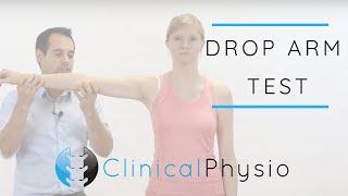 Shoulder Drop Arm Test for Rotator Cuff Tear | Clinical Physio