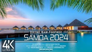 【4K】 Drone RAW Footage  This is SAMOA 2024  Apia  Cape Utumau'u & More  UltraHD Stock Video