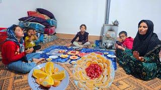 Happy Yalda Night : Sakineh's Family's Celebration at Their Home