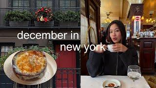 winter in nyc ⁺˚⋆｡°₊ outfits, cozy festivities, mini gift guide vlog