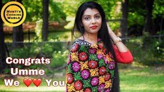 Congratulations Umme For 1 Million Subscribers ॥ We Love You Umme ️️