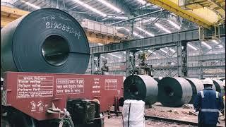 Easy of loading and How to load a Stainless Steel coil on train.