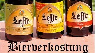 Leffe Blond, Ruby, Nectar | Bierverkostung