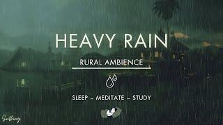 Heavy Rain No Thunder | NO MIDROLL ADS | Soothing Rain Sounds For Sleeping