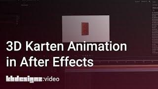 3D KARTEN ANIMATION IN AFTER EFFECTS | kbdesignz:video