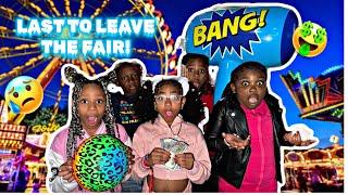  Last to Leave the Fair Wins $500!  | Fun Day at the Amusement Park