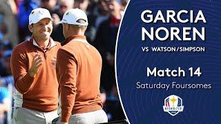 Garcia/Noren vs Watson/Simpson | Saturday Foursomes | 2018 Ryder Cup