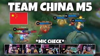 THIS IS HOW TEAM CHINA COMMUNICATED IN M5 WILD CARD… 