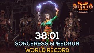 ROAD TO SUB 35 - WORLD'S FASTEST SORCERESS SPEEDRUN - 38:01 IGT | 40:10 RTA | DIABLO 2 RESURRECTED