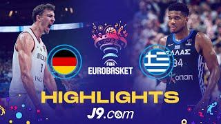 Germany  - Greece  | Quarter-Final | Game Highlights - FIBA #EuroBasket 2022