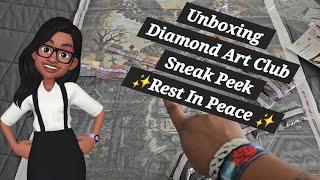 Unboxing Diamond Art Club Sneak Peek ️ Rest In Peace ️