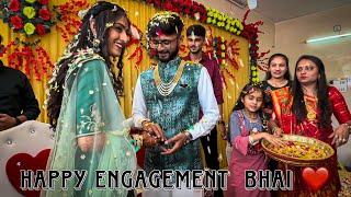 HAPPY ENGAGEMENT BHAI  #minivlog #vlog #villagelife