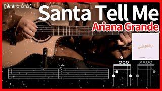 712.[핑거링.ver]Ariana Grande - Santa Tell Me 기타커버【】 | Guitar tutorial |ギター 弾いてみた 【TAB譜】