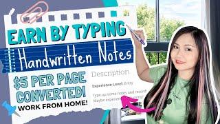 Earn By Typing Freehand Notes | Homebased Work