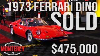 SOLD for $475,000 1973 Ferrari Dino 246 GTS // Mecum Monterey 2023