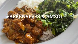 VARKENVLEES IN MASALA & AMSOI / Pork curry