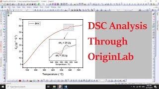 DSC Analysis Through OriginLab - Enthalpy and Specific Heat Capacity - 16