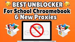 100% WORKING Best Unblocker For SCHOOL Chromebook (2024) || NEW Best WORKING Proxy For SCHOOL (2024)