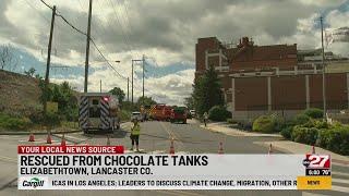 Two rescued after falling into M&M Mars factory chocolate tank