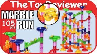 FUNTOK 105pcs Marble Run Railway Construction Building Blocks Unboxing Toy Review by TheToyReviewer