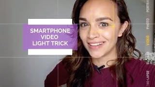 Change the lighting on your smartphone manually (camera/video tip!)