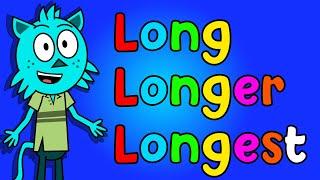  Long, Longer, Longest! Compare Lengths Kindergarten Lessons Educational Video for Kids 