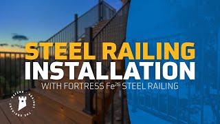 How To Install A Steel Railing | Fortress Fe26 Steel Railing Universal Bracket Installation