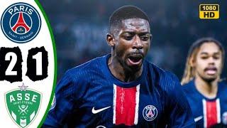 PSG vs Saint Etienne 2-1 Highlights & All Goals 2025 HD