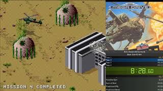 Desert Strike Any% SNES Speedrun in 41:23,58 (Old World Record) - No comentary