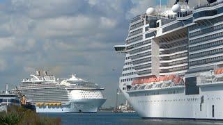 Symphony of the Seas and MSC Meraviglia Arrive in Port Canaveral!