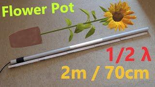 #01 - 2m/70cm + Freenet/PMR Blumentopf Antenne nach VK2ZOI selber bauen