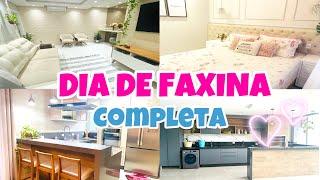 FAXINA E ORGANIZAÇÃO CAPRICHADA NA CASA TODA + DECORAÇÃO NOVA PARA SALA  Feat Jéssica candido 