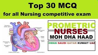 Top 30 MCQ for all competitive exam II MCQ for latest nursing exam II Top  Medical MCQ